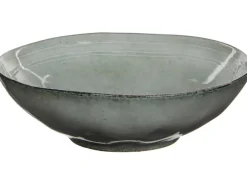 Mica Decorations Tabo Schüssel H 9 x Ø 30,5 cm Grau