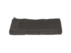 Mica Decorations Tischset Villia 48 cm x 33 cm Dunkelgrau 4 Stück