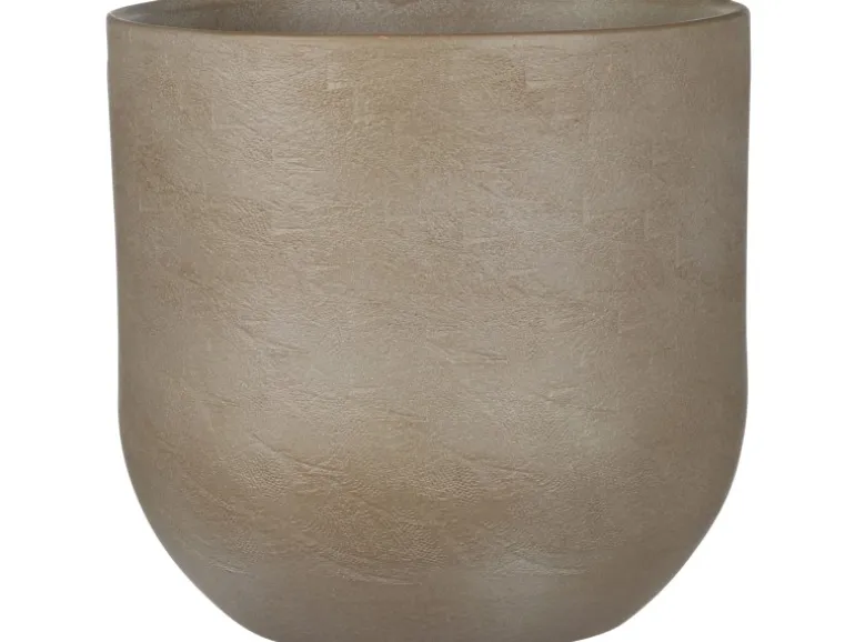 Mica Decorations Topf Nora Rund Ø 23 cm x 21 cm Taupe