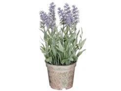 Mica Kunstpflanze Lavendel in Topf 21,5 cm x Ø 12 cm Violett
