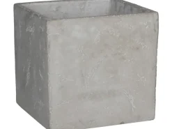 Mica Pflanzgefäß Jimmy 17 cm x 17 cm Hellgrau