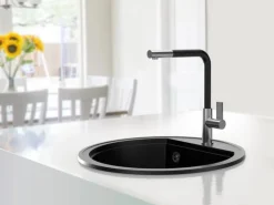 Miló Einbauspüle Granitverbundstoff Olli 51 Schwarz