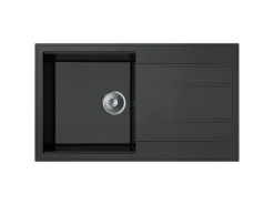 Miló Einbauspüle Granitverbundstoff Luxuria 86 Graphit 39 cm Beckenbreite