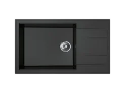 Miló Einbauspüle Granitverbundstoff Luxuria 86 Graphit 52 cm Beckenbreite