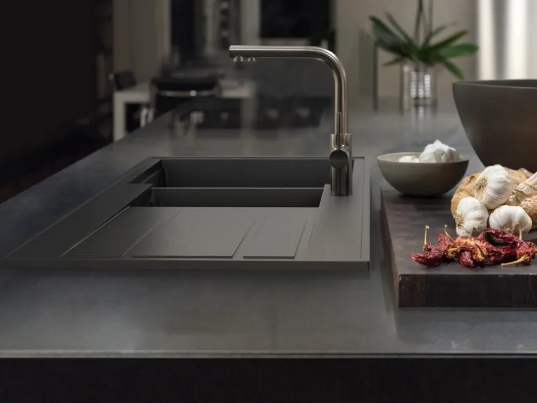 Miló Einbauspüle Granitverbundstoff Luxuria 100 Graphit