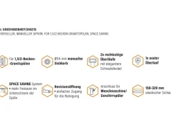 Miló Röhrensiphon-Set für Doppelbecken Ø 114 mm