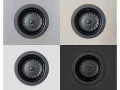 Miló Röhrensiphon-Set mit Exzenter Mattschwarz Ø 114 mm