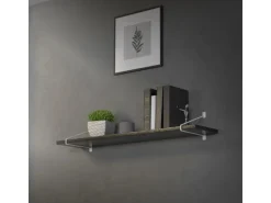 ML-Design 2 Stück Regalhalterung 265 mm Weiß aus Stahl Haarnadel Regalwinkel