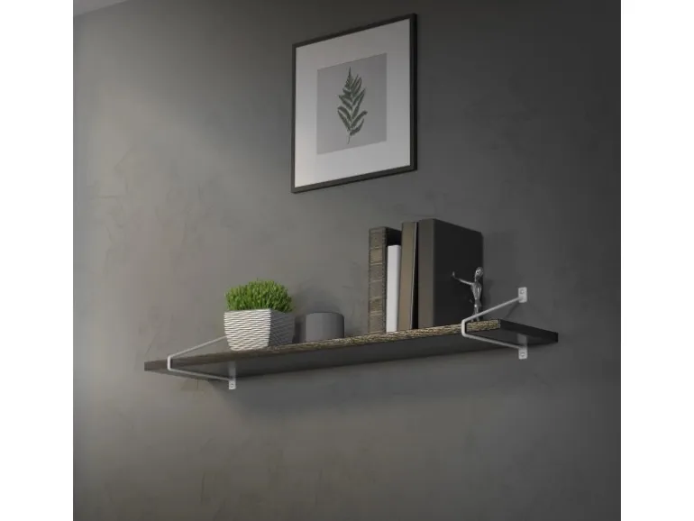 ML-Design 2 Stück Regalhalterung 265 mm Weiß aus Stahl Haarnadel Regalwinkel