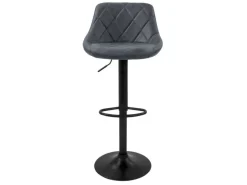 ML-Design Barhocker 4Er Set Bezug aus Kunstleder Anthrazit Gepolsterter Barstuhl