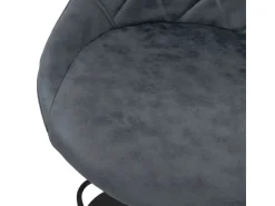 ML-Design Barhocker 4Er Set Bezug aus Kunstleder Anthrazit Gepolsterter Barstuhl