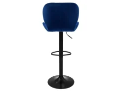 ML-Design Barhocker 4Er Set aus Samt Blau Gepolsterter Drehbar Hocker