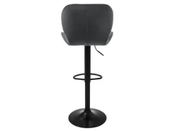 ML-Design Barhocker 4Er Set aus Samt Grau Gepolsterter Drehbar Hocker