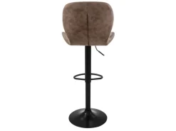 ML-Design Barhocker 4Er Set aus Kunstleder Braun Gepolsterter Drehbar