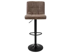 ML-Design Barhocker 4Er Set Bezug aus Kunstleder Braun Gepolsterter Barstuhl