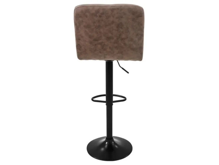 ML-Design Barhocker 4Er Set Bezug aus Kunstleder Braun Gepolsterter Barstuhl