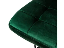 ML-Design Barhocker 2Er Set aus Samt Grün Gepolsterter Barstuhl mit Rückenlehne