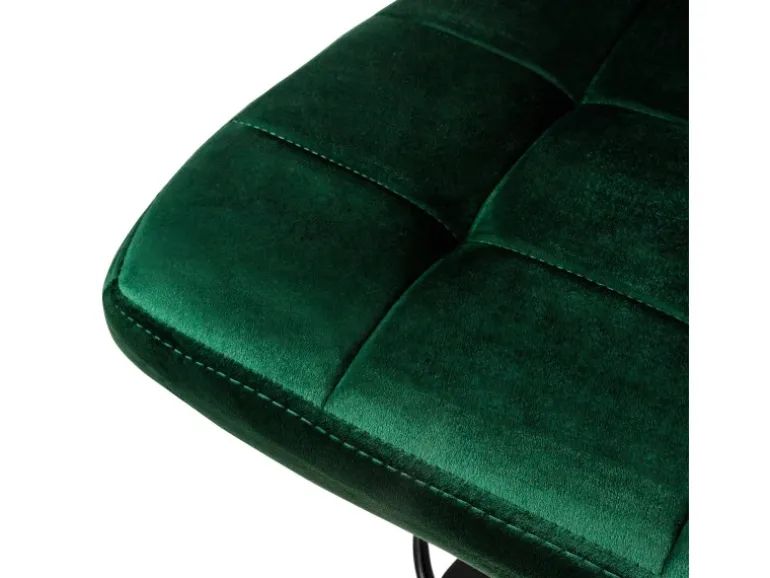 ML-Design Barhocker 2Er Set aus Samt Grün Gepolsterter Barstuhl mit Rückenlehne