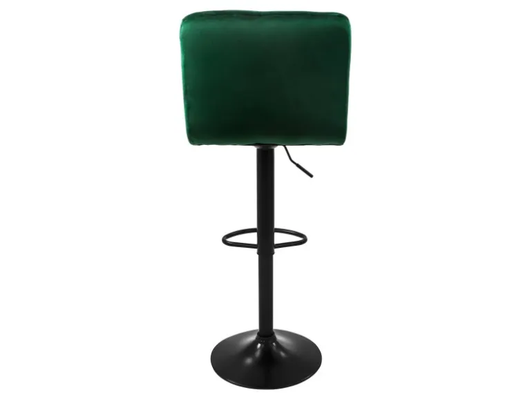 ML-Design Barhocker 2Er Set aus Samt Grün Gepolsterter Barstuhl mit Rückenlehne