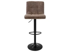 ML-Design Barhocker Set 2 Kunstleder Braun Gepolsterter Barstuhl mit Rückenlehne