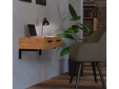 ML-Design 2Er Set Wandkonsole Winkel L-Form für Waschtisch 300x150 mm Schwarz