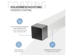 ML-Design 2Er Set Wandkonsole Winkel L-Form für Waschtisch 350x150 mm Weiß Stahl