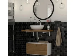 ML-Design 2Er Set Wandkonsole Winkel L-Form für Waschtisch 350x150 mm Weiß Stahl