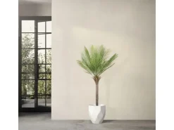 ML-Design Künstliche Palme 150 cm Groß Tropische Kunstpalme im Topf