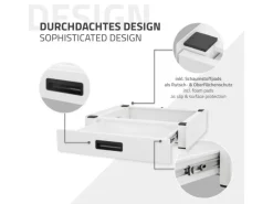 ML-Design Verbindungsrahmen für Waschmaschine mit Ausziehbarer Schublade 60x55cm
