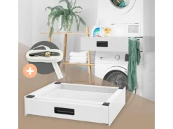 ML-Design Verbindungsrahmen für Waschmaschine mit Ausziehbarer Schublade 60x55cm