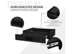 ML-Design Verbindungsrahmen für Waschmaschine mit Ausziehbarer Schublade Stahl