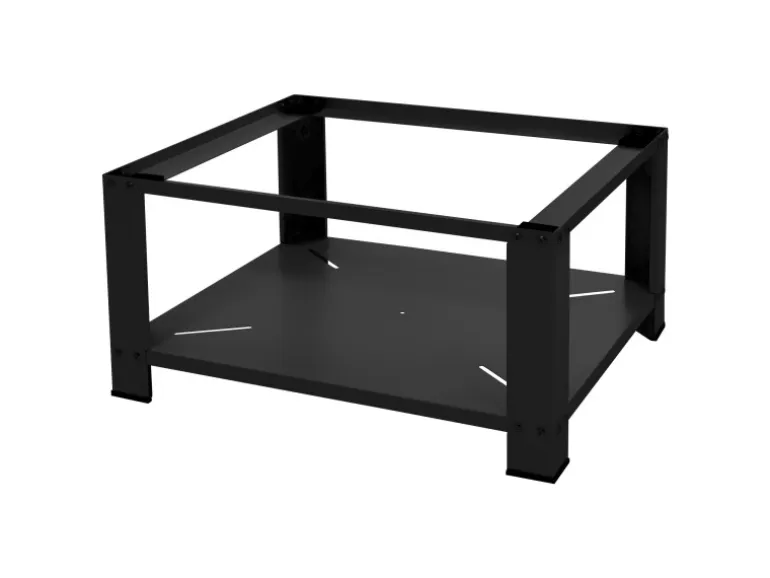 ML-Design Waschmaschinen Untergestell mit Ablage 63x54cm Stahl Schwarz bis 150kg