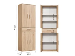 mokebo Schrank in Braun Der Praktische Mehrzweckschrank oder Aufbewahrungsschrank