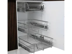 Monstershop 2 x Ausziehbare Küchenschublade  Für 40cm Breite Schränke