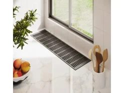 MS Beschläge Alu-Gitter 150 x 1000 mm Anthrazit RAL 7016 Luftzirkulation