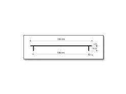 MS Beschläge Alu-Gitter 150 x 1000 mm Anthrazit RAL 7016 Luftzirkulation