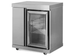 MyOutdoorKitchen Modul mit Kühlschrank und Aufbewahrungsschrank Stainless Collection