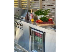 MyOutdoorKitchen Modul mit Kühlschrank und Aufbewahrungsschrank Stainless Collection
