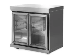 MyOutdoorKitchen Zweitüriger Modul-Kühlschrank Stainless Collection