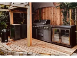 MyOutdoorKitchen Zweitüriger Modul-Kühlschrank Black Collection