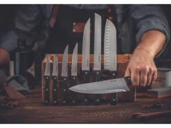 Nirosta Küchenmesser Mega 30 cm Silber-Schwarz