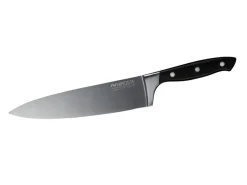 Nirosta Kochmesser Trinity 34 cm Silber-Schwarz