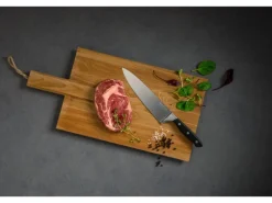 Nirosta Kochmesser Trinity 34 cm Silber-Schwarz