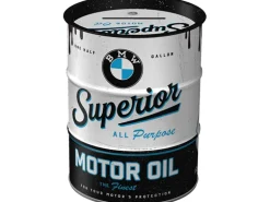 Nostalgic-Art Spardose Ölfass BMW - Superior Motor Oil Ø 9,3 cm x 11,7 cm