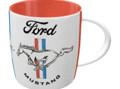 Nostalgic-Art Tasse Ford Mustang Horse & Stripes Logo