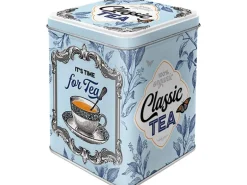 Nostalgic-Art Teedose Classic Tea 9,5 x 7,5 x 7,5 cm Hellblau