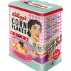 Nostalgic-Art Vorratsdose L Kellogg's Happy Hostess Corn Flakes 20 x 14 x 10 cm