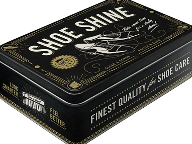 Nostalgic-Art Vorratsdose Shoe Shine 23 cm x 16 cm x 7 cm