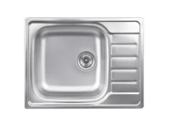 OBI Einbauspüle Quadra Single 65 Edelstahl eckig