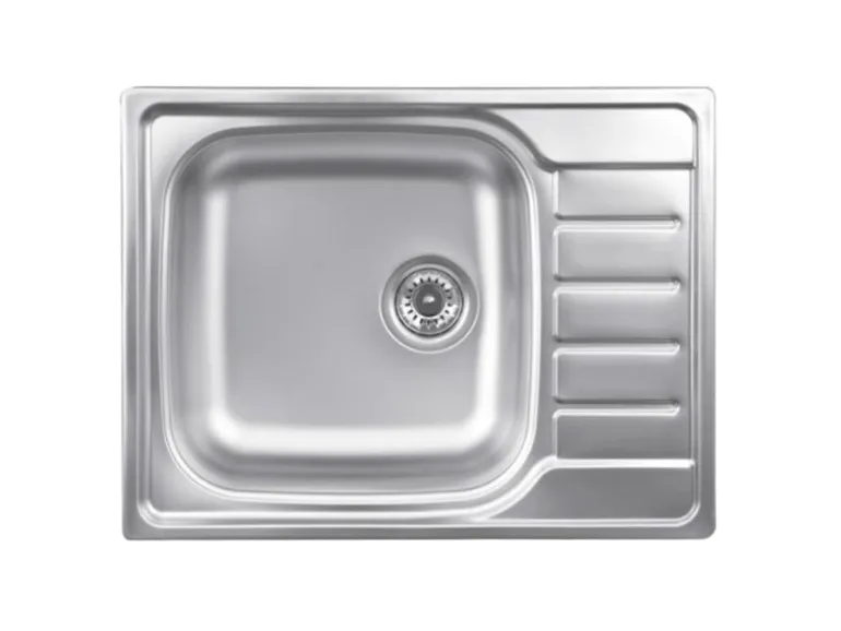 OBI Einbauspüle Quadra Single 65 Edelstahl eckig
